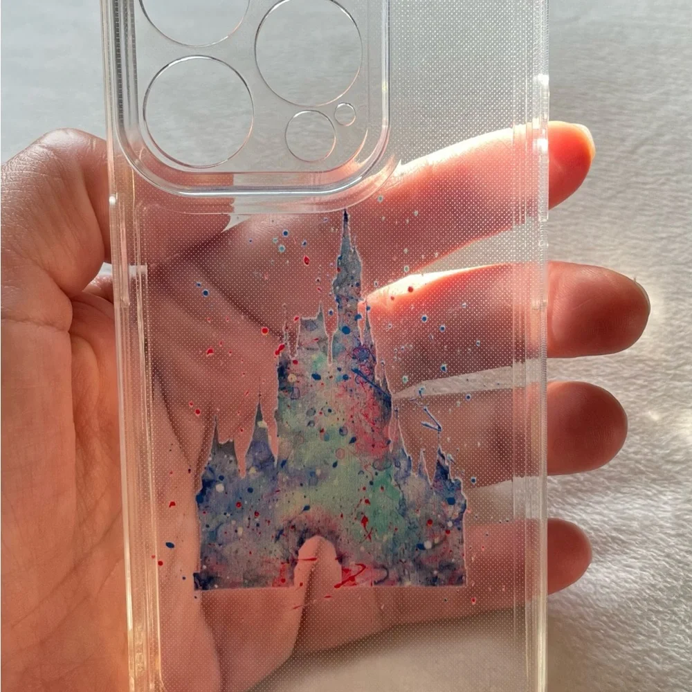 Brand New Disney Castle Transparent Phone Case: IPhone 15 Pro Max